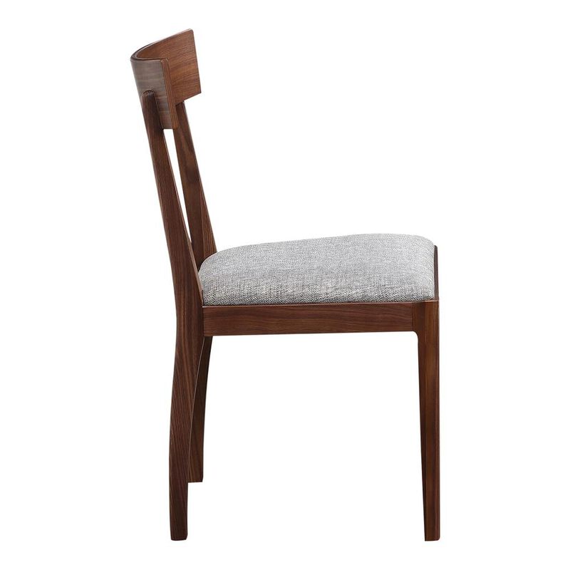 Moe's Home Collection Leone Dining Chair Walnut Set Of Two