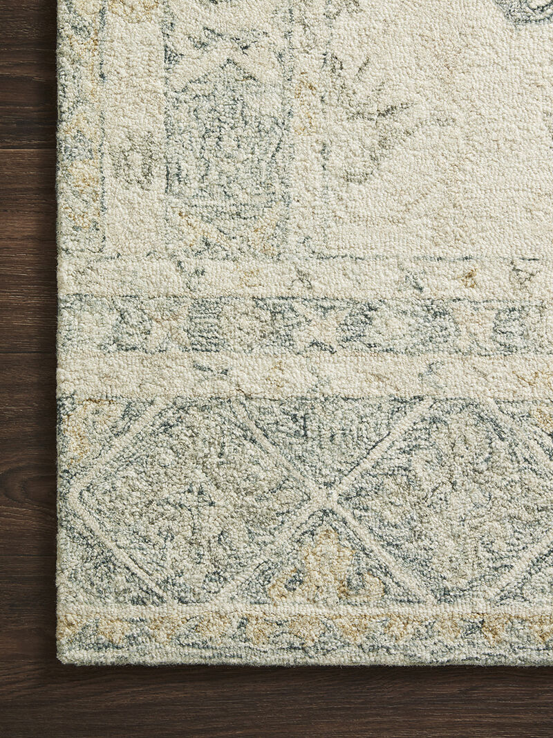 Norabel NOR01 Ivory/Slate 5' x 7'6" Rug