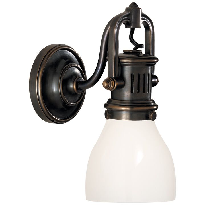 Yoke Suspended Sconce in Bronze