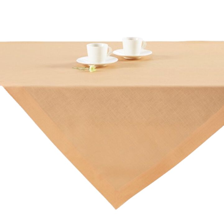 Solino Home 100% Pure Linen Table Throw 52 x 52 Inch | Fete