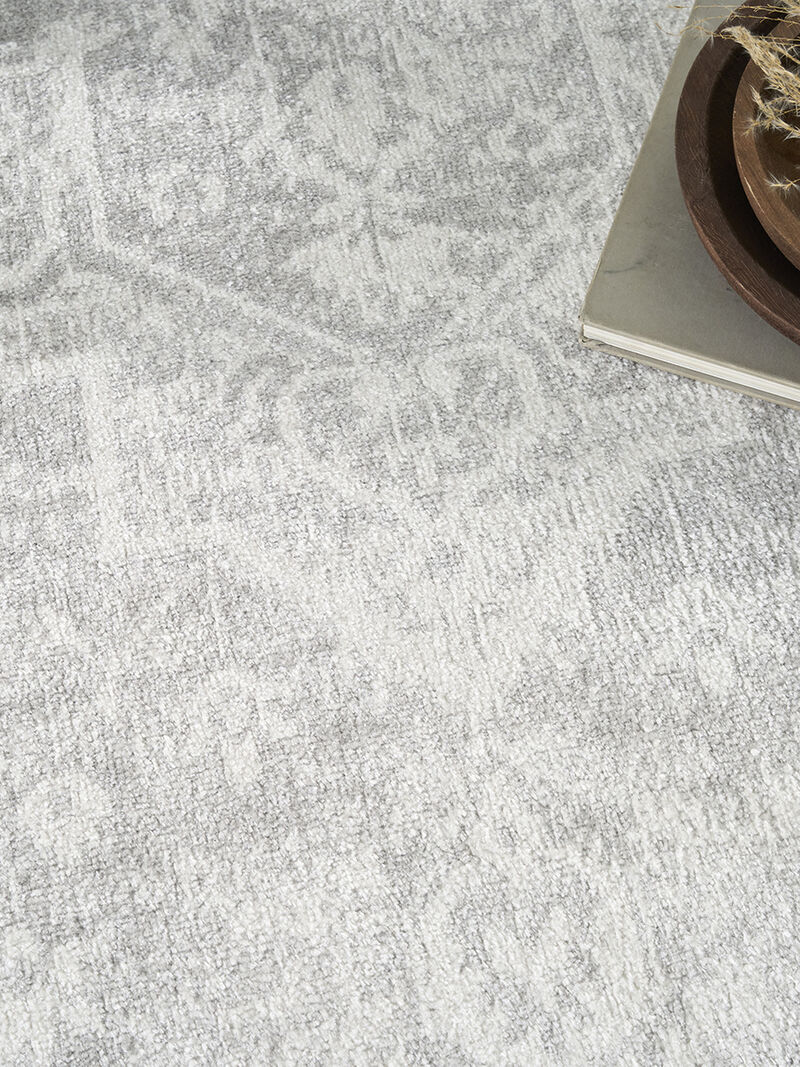 Astra Machine Washable ASW12 Gray 7'10" x 10' Rug