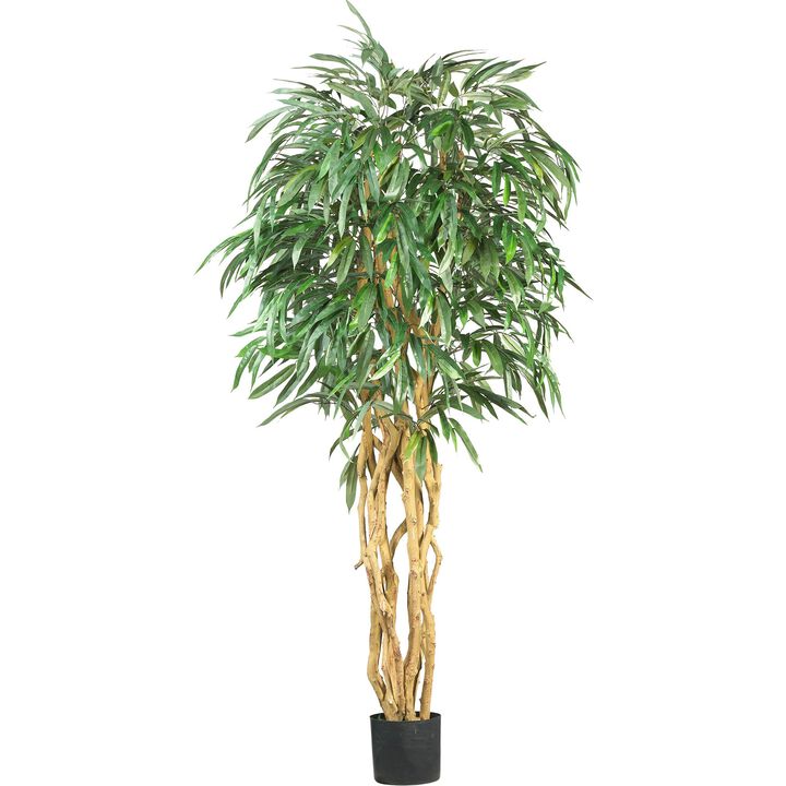 Hivvago 6 Feet Weeping Ficus Silk Tree
