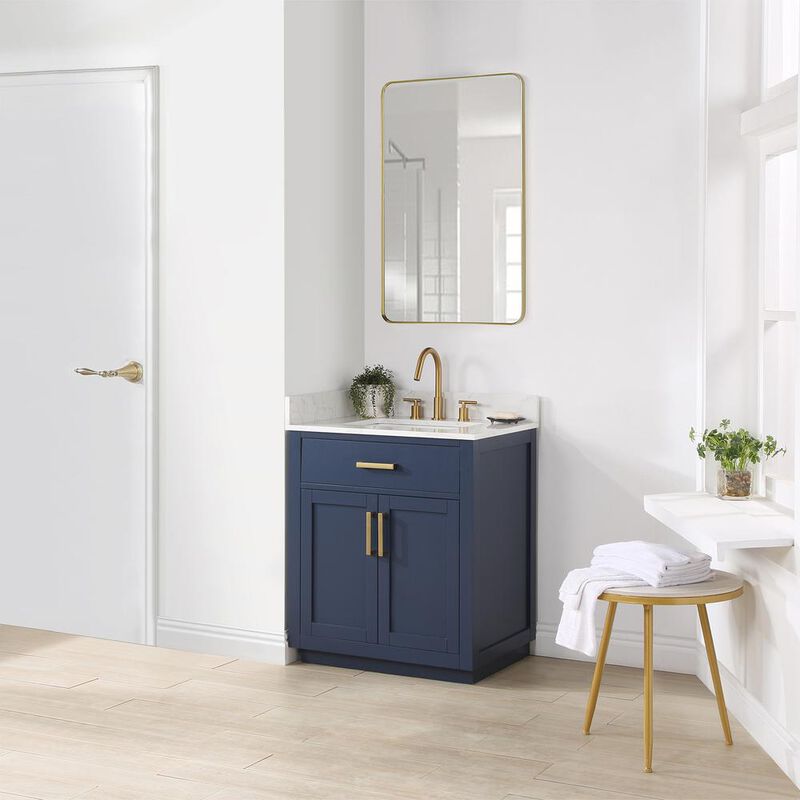 Altair 30 Single Bathroom Vanity in Royal Blue without Mirror