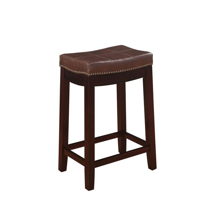 Linon Claridge Brown Counter Stool