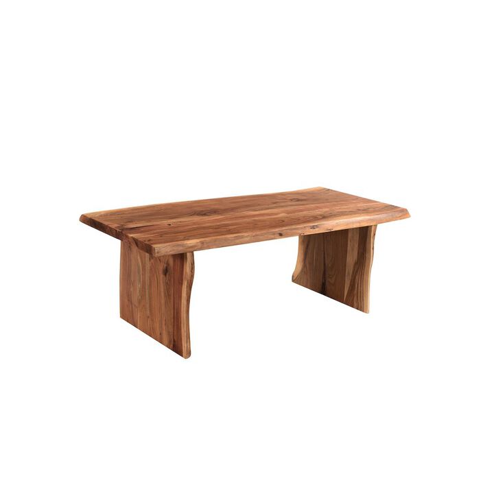 Taran Designs Oren Live Edge Solid Wood Coffee Table