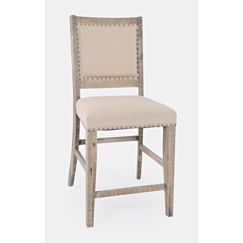 Jofran Fairview Transitional Upholstered Counter Stool (Set of 2)