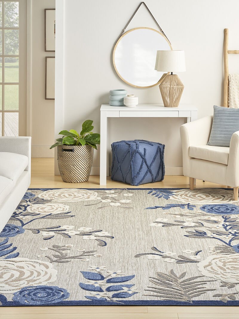 Aloha ALH32 Blue/Gray 3'6" x 5'6" Rug