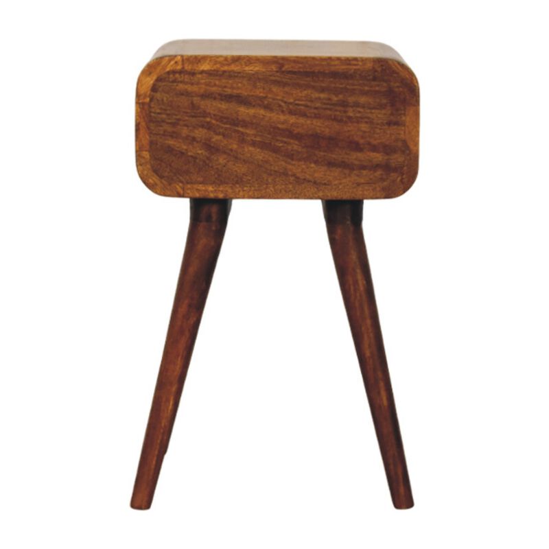 Artisan Furniture Solid Wood Avora Mini Chestnut Nightstand with 1 drawer