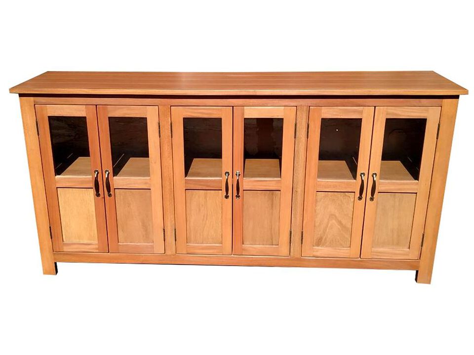 Mahogany 6 Door Old World Buffet