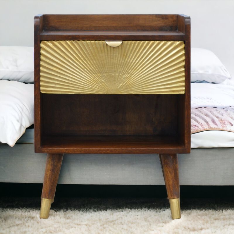 Manila Gold 1 Drawer Nightstand
