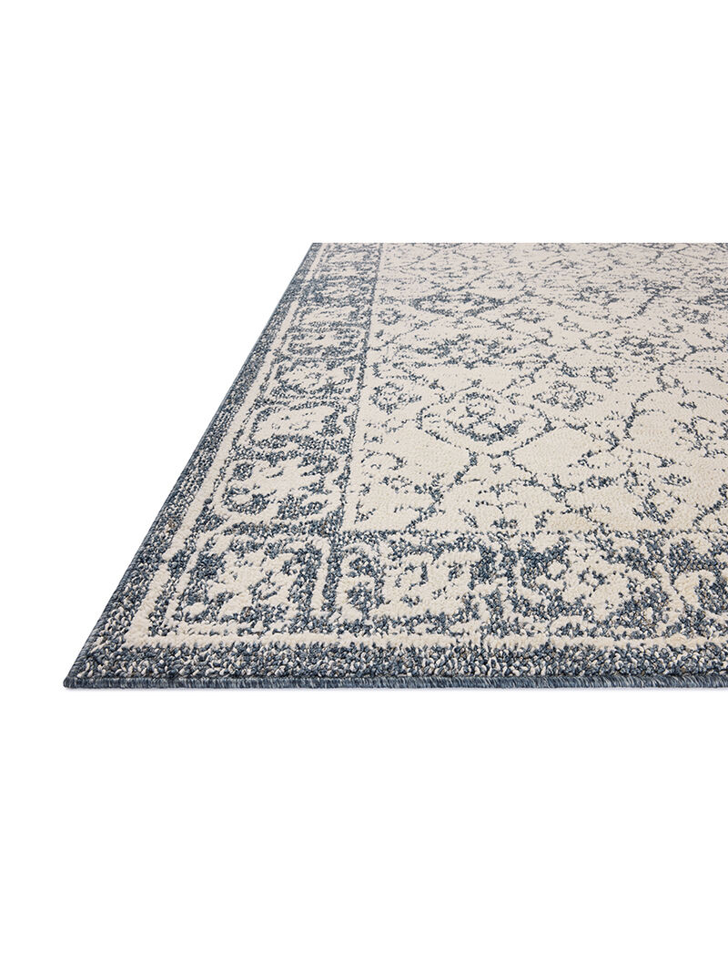 Gigi Ivory/Blue 7'10" x 10' Area Rug by Magnolia Home by Joanna Gaines x Loloi