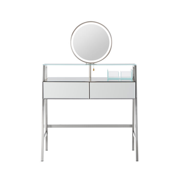 Merax Makeup Vanity Desk with Mirror and Lights