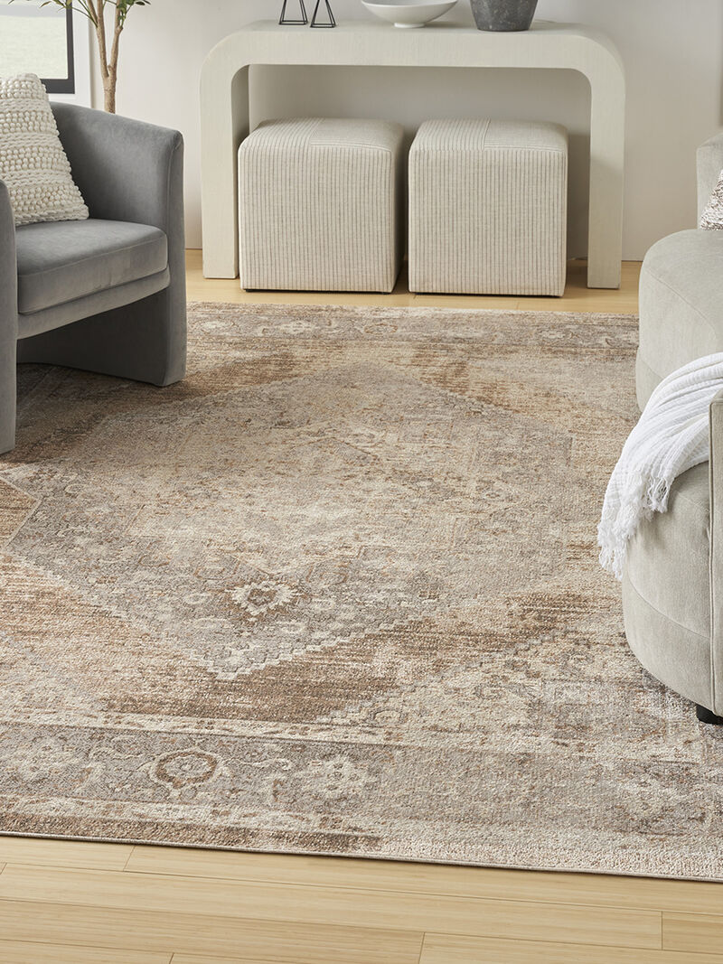 Astra Machine Washable ASW13 Beige 9' x 12' Rug