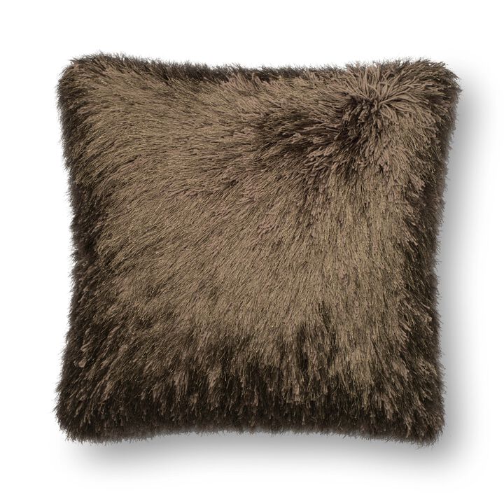 P0245 Brown 22"x22" Poly Pillow