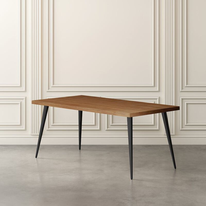 Jofran Prelude 70 Mid-Century Modern Solid Acacia Wood Dining Table