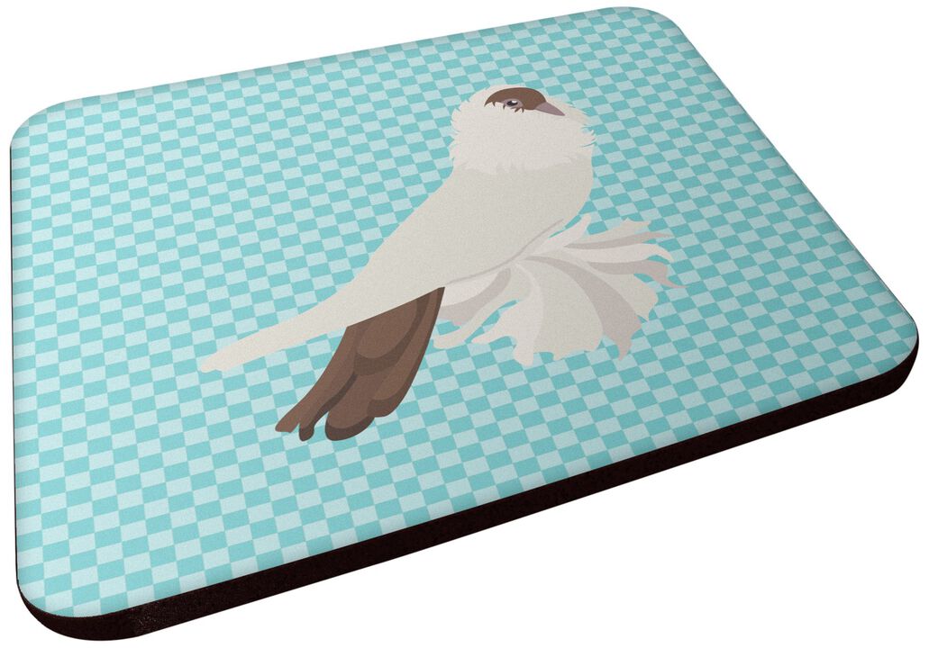 Caroline's Treasures German Helmet Pigeon Blue Check Decorative coasters, 3.5, Multicolor