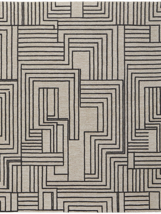 Gansett T8011 Beige/Brown 8' x 10' Rug By Thom Filcia