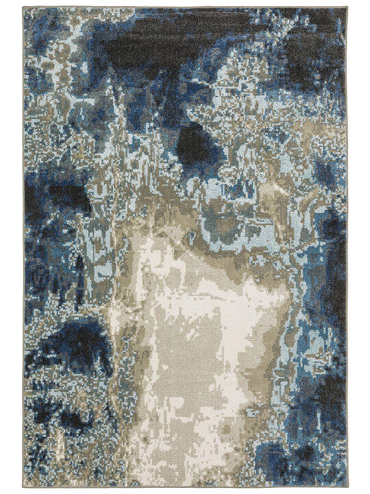 Venice 3'10" x 5'5" Blue Rug