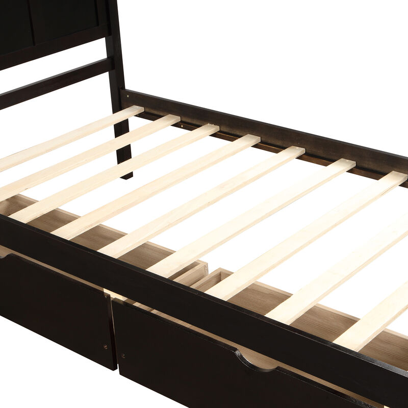 Merax Platform Bed with 2 Drawers