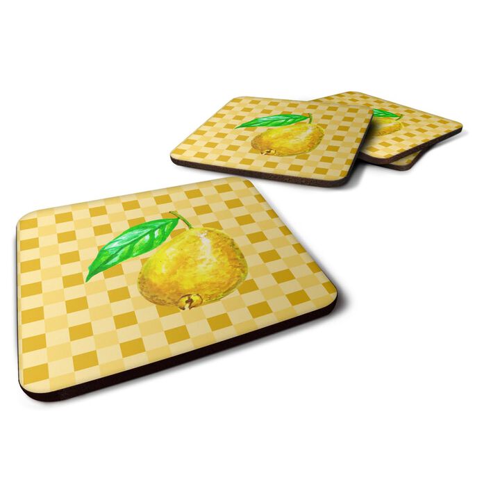 Caroline's Treasures Guava on Basketweave Decorative coasters, 3.5, Multicolor