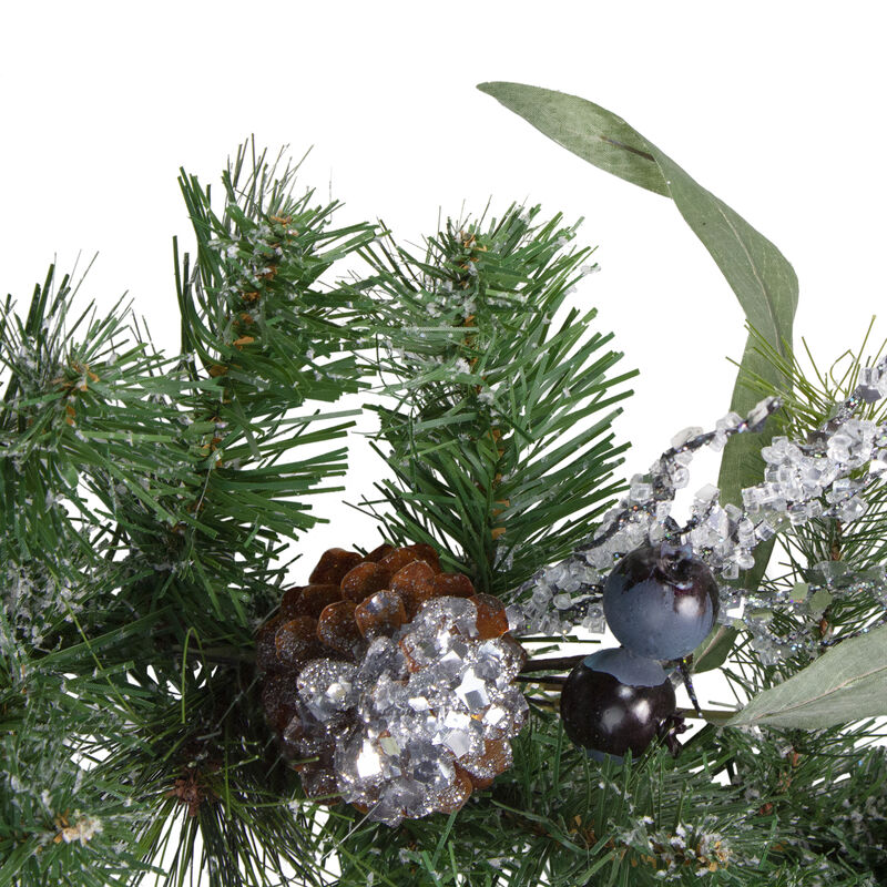 6' x 12" Pine and Blueberries Artificial Christmas Garland - Unlit