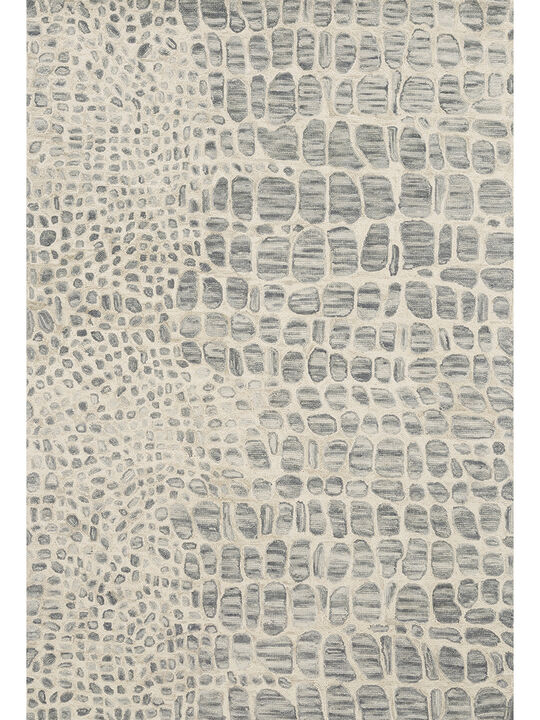 Masai MAS03 Silver Grey/Ivory 5' x 7'6" Rug