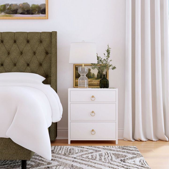 Butler Specialty Company Lark 3 Drawer Nightstand, White