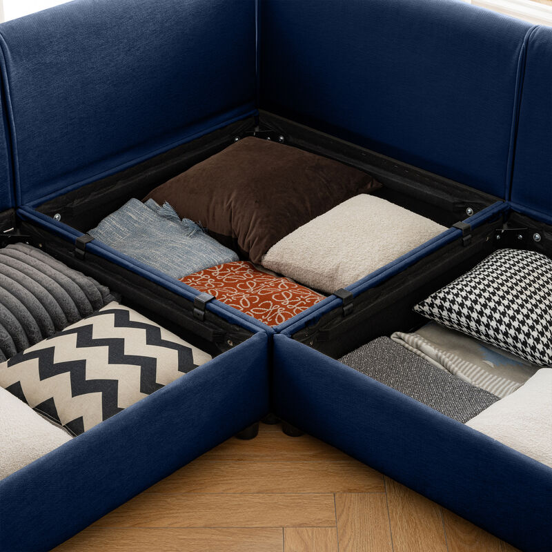 Merax Modern Modular Sectional Sofa with Storage