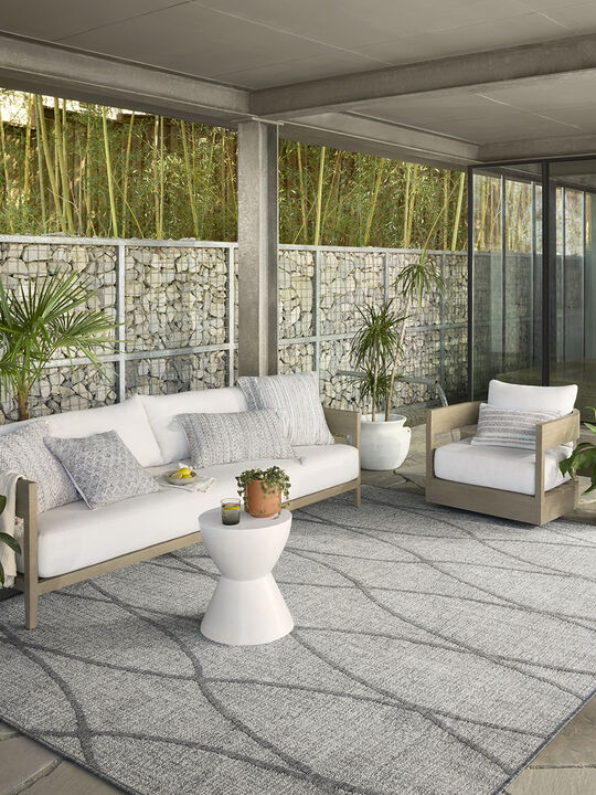 Rainier RAI07 Dove/Grey 3'11" x 5'11" Rug