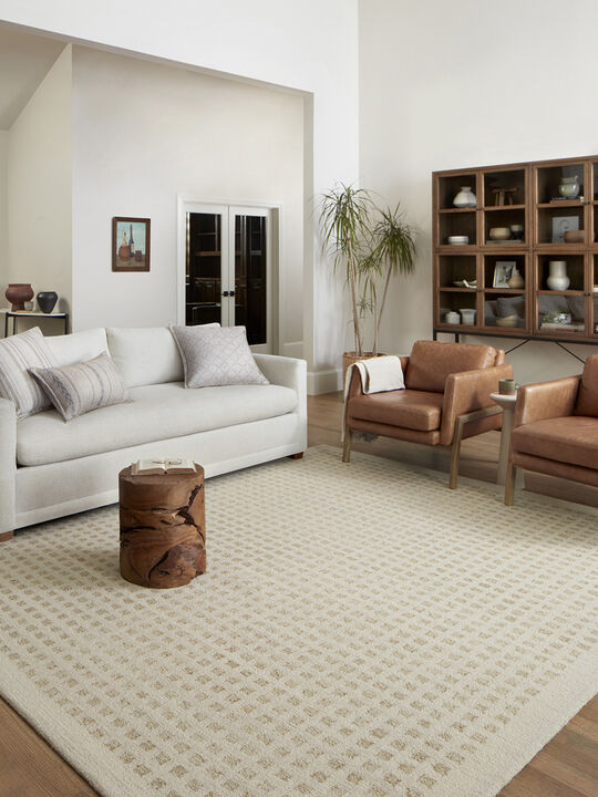 Polly POL01 Ivory/Natural 5' x 7'6" Rug