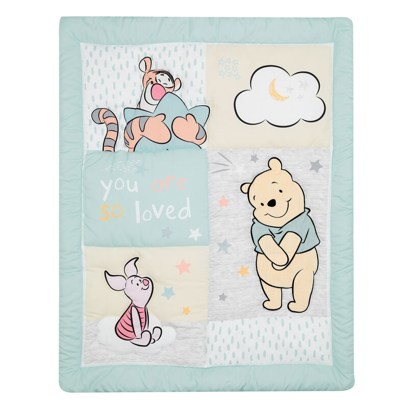 Lambs & Ivy Disney Baby Winnie the Pooh Hugs 3-Piece Nursery Crib Bedding Set