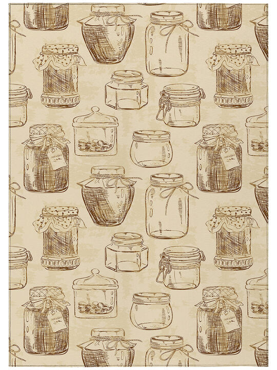 Kendall KE18 Parchment 3' x 5' Rug