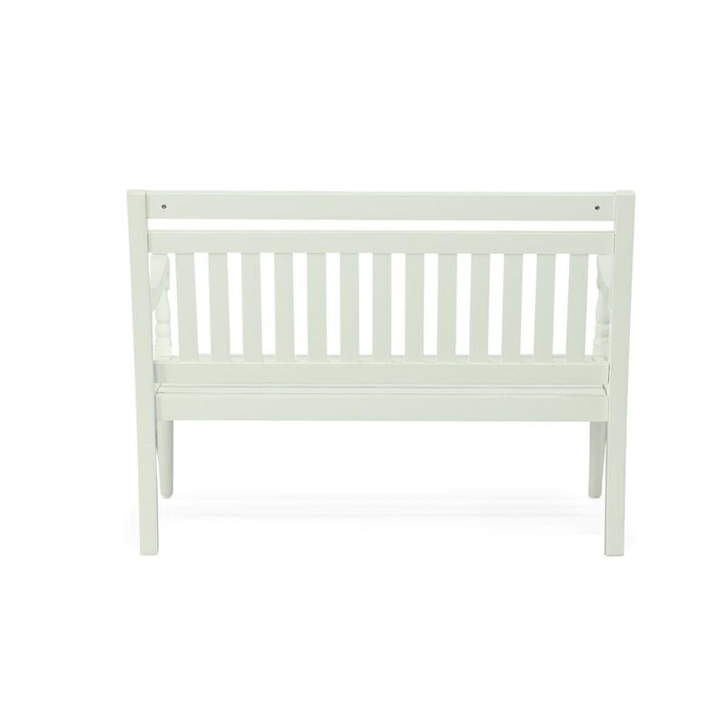 Carolina Living Belmont Outdoor Wooden Bench - White
