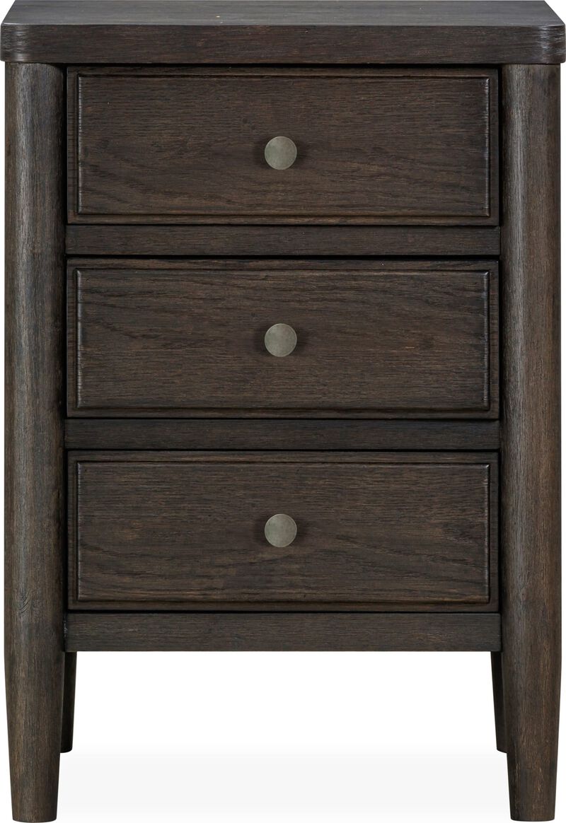 Rockport Three Drawer Small Nightstand