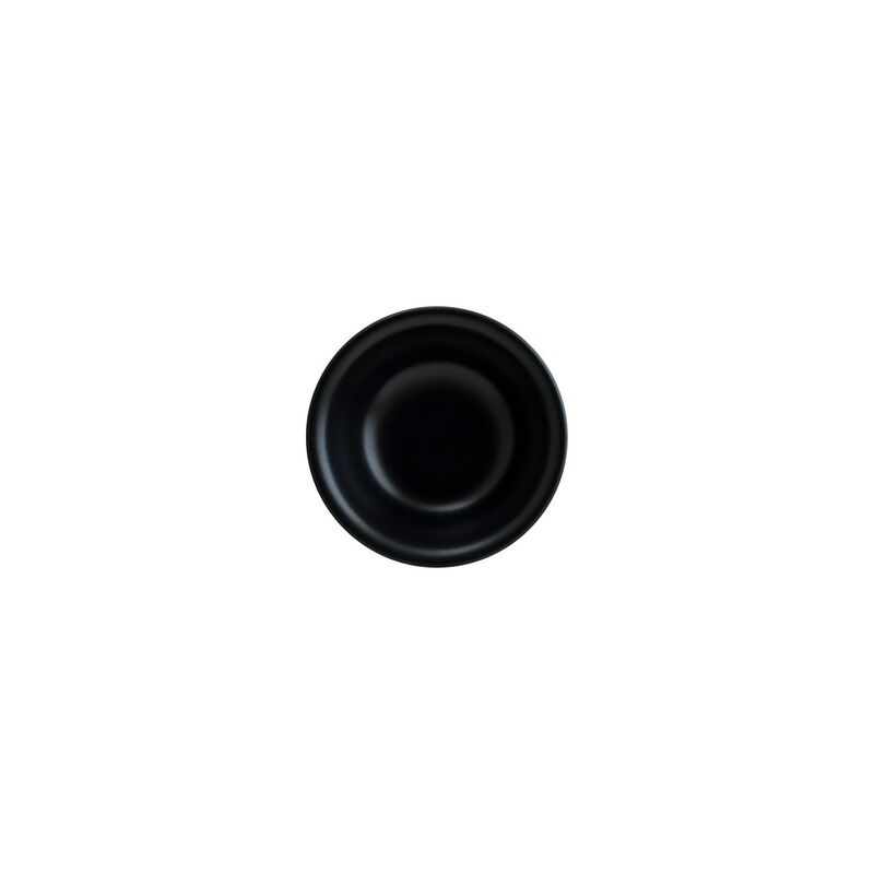 Notte dia.6.25" h:2" 13 oz. Round Black Porcelain Bowl (Set of 4)