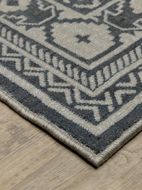 Intrigue 5'3" x 7'6" Blue Rug