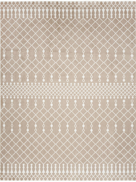 Astra Machine Washable ASW10 Taupe 9' x 12' Rug