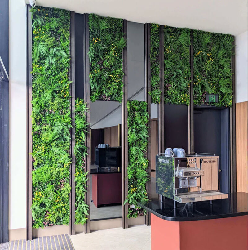 Luxury Country Fern Artificial Vertical Garden 40" x 40" 11SQ FT Commercial Grade UV Resistant