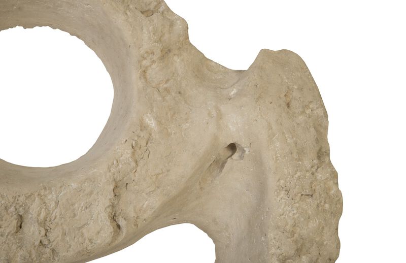 Colossal Cast Stone Double Hole Sculpture