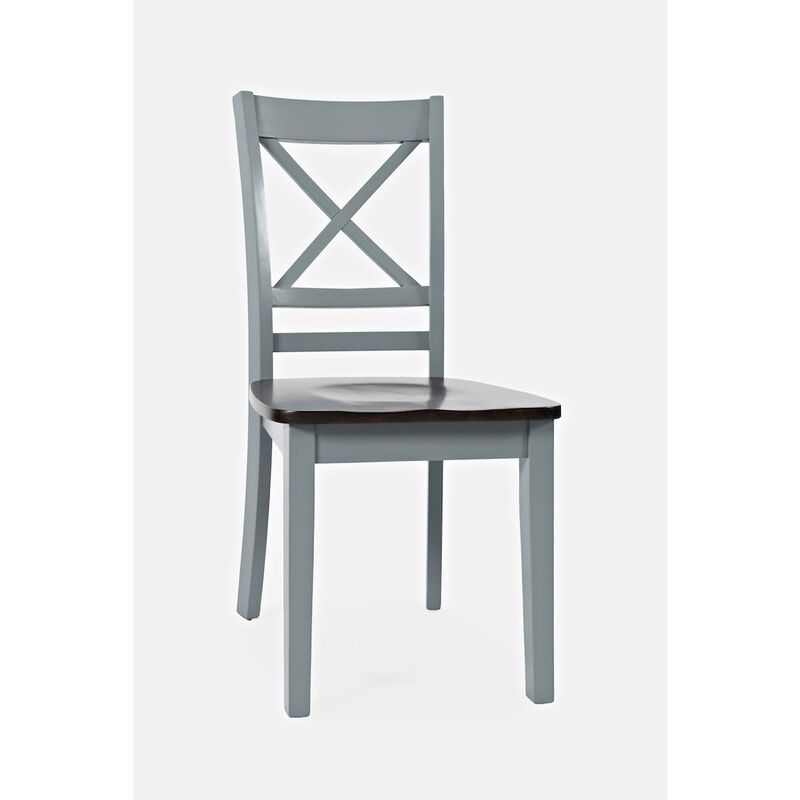 Jofran Asbury Park Solid Acacia Farmhouse X-Back Chair (Set of 2)