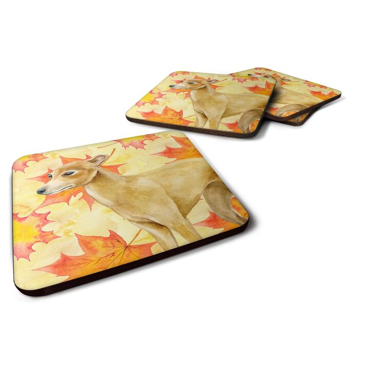 Caroline's Treasures Italian Greyhound Fall Decorative coasters, Multicolor