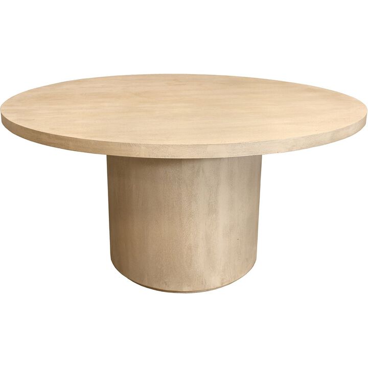 Flagstaff 60 Round Dining Table in Stone Natural