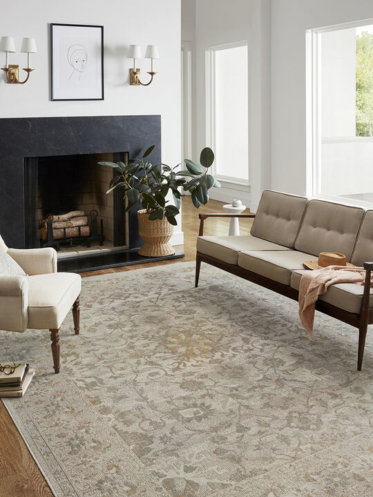 Rosemarie Ivory/Natural 10' x 14' Rug