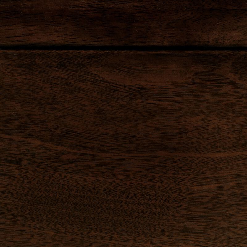Transitional Queen Sleigh Style Bed, Dark Wood Frame, Cherry Brown Finish-Benzara