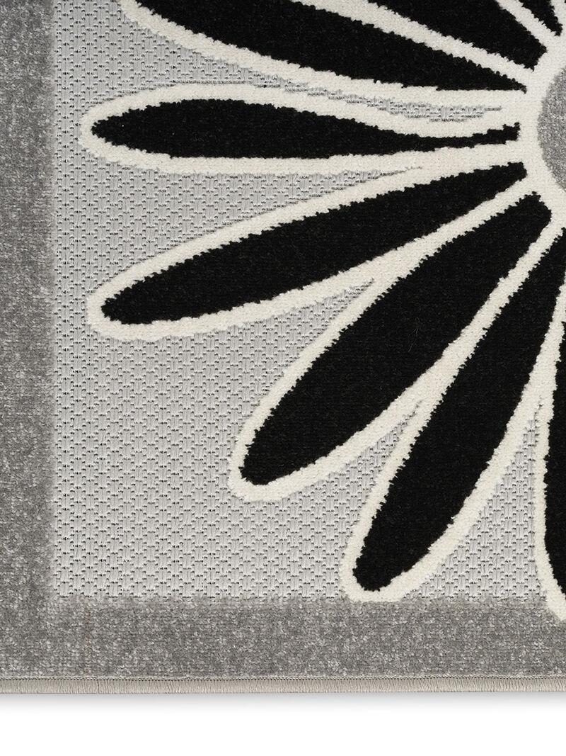 Aloha ALH33 Black/White 3'6" x 5'6" Rug
