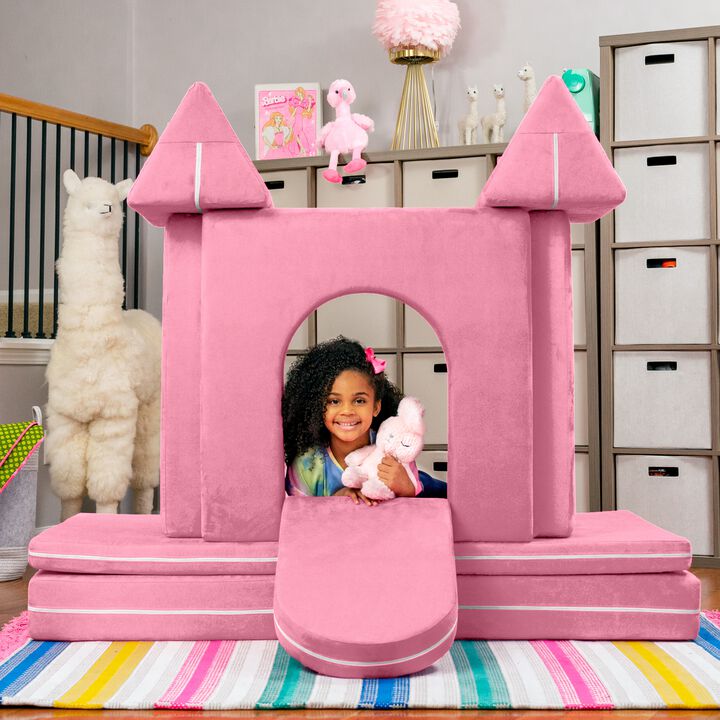 Jaxx Zipline Playscape Castle Gate - Playtime Furniture for Imaginative Kids