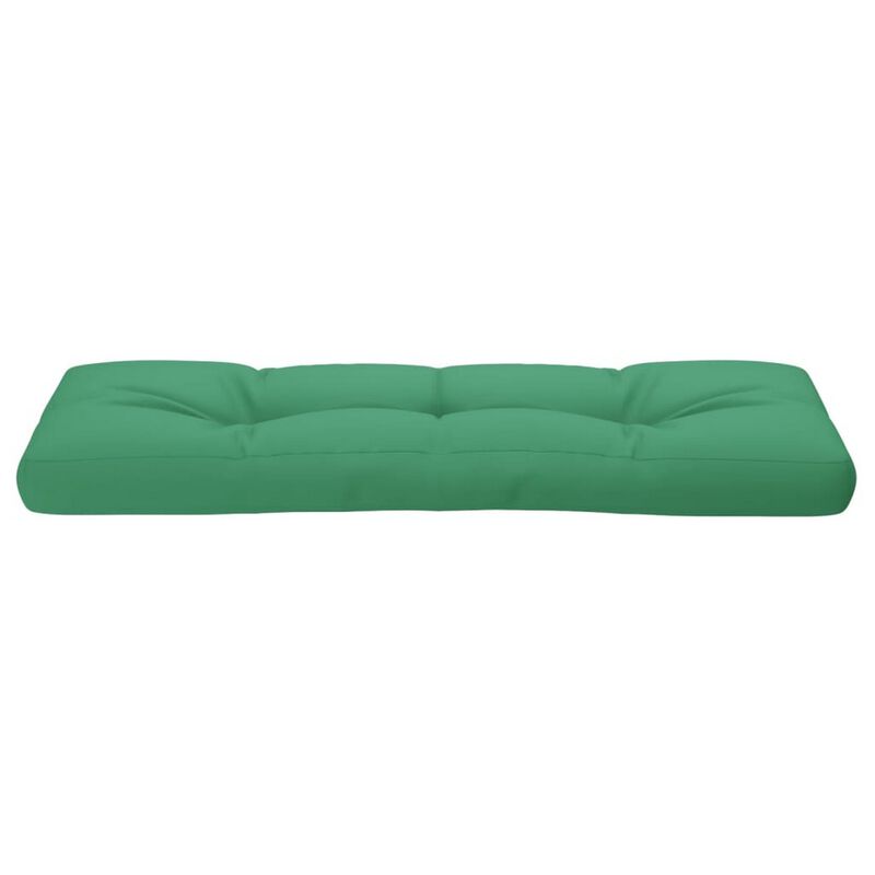 Moni Outdoor Cushion for Bench, Deep Tufted Green Fabric, 47 Inch - Benzara