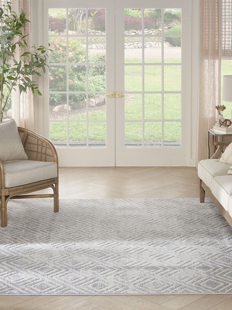 Care Free CAF03 Light Gray 9'2" x 12' Rug