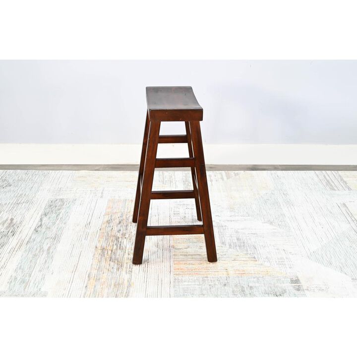 Sunny Designs Bar Saddle Seat Stool, Wood Seat