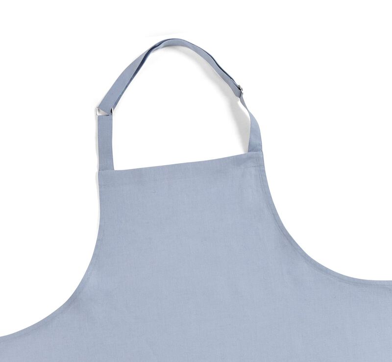 Solino Home 100% Pure Linen Full Midi Apron 38 x 36 Inch